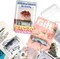 Clear Plastic Dome Lip Balm Money Holder Craft Waterproof Rectangle Chapstick Money Cash Pounches Gift with Adhesive Back Card Making-50Packs